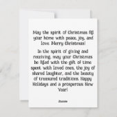 2. おうちが暖かい愛で満たされますように シーズンカード (裏面)