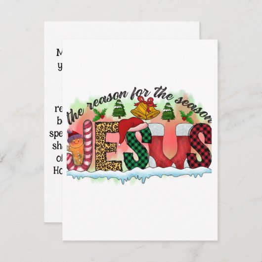 2.	おうちが暖かい愛で満たされますように  シーズンカード (正面/裏面)