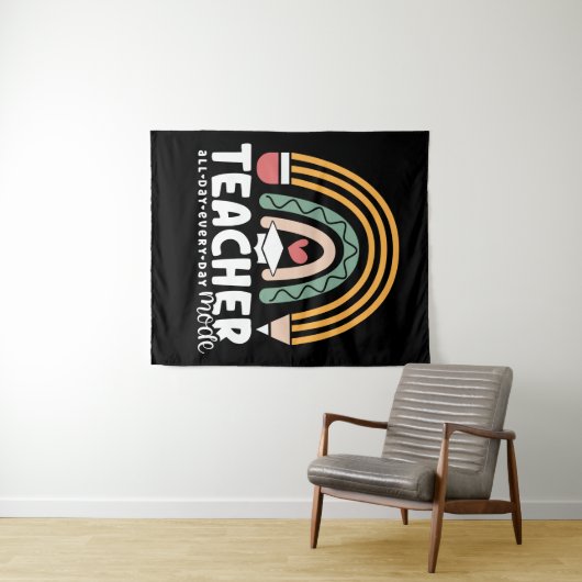 2-おもしろい先生モ教えードの先生用ギフト タペストリー (インサイチュ(横))