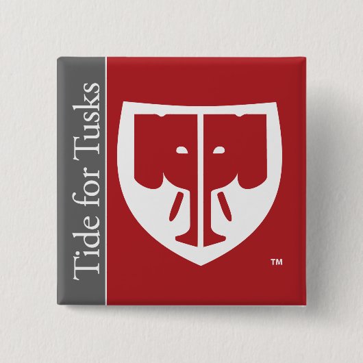 2"きばボタンのための潮 缶バッジ (正面)