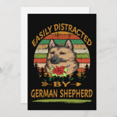 2 すぐに気を散らすドイツ牧羊犬 シーズンカード (正面/裏面)