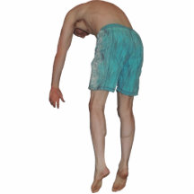 2"のまわりのKeychainの小さい人Hangin x 3"