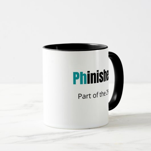 2%のPhinisheD部分 マグカップ (正面右)