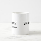 2%は0%ではないマグ2%ナイトバード コーヒーマグカップ (中央)
