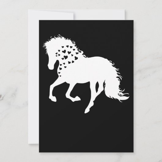 2 – ウスシャツ、馬好きティー、ガールズホース 招待状 (正面)