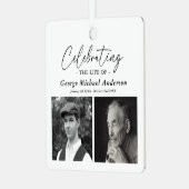 2 エレガント写真祝のThe Lifeの献上品 メタルオーナメント (正面左)