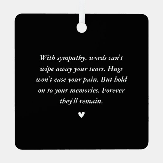 2 エレガント写真祝のThe Lifeの献上品 メタルオーナメント (裏面)