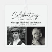 2 エレガント写真祝のThe Lifeの献上品 メタルオーナメント (正面)