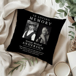 2 エレガント写真「In Loving Memory」の献上品 クッション