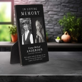 2 エレガント写真「In Loving Memory」の献上品 フォトプラーク