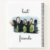 2 エレガント BFFフリ最高のーズ ノートブック (裏面)