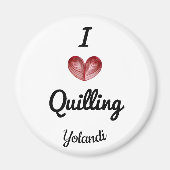 2.カスタム25インチI(ハート)硬貨磁石 マグネット (正面)