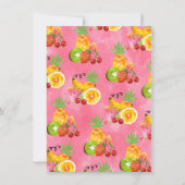 2-カラフルtti Frutti誕生日Thanbjk Youカード 招待状 (裏面)