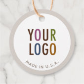 2"クラフトカスタム円丸つるラベル（文字列） フェイバータグ (裏面)