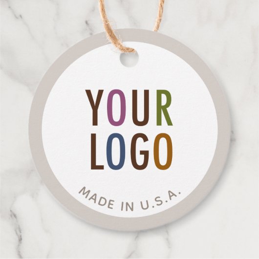 2"クラフトカスタム円丸つるラベル（文字列） フェイバータグ