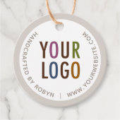 2"クラフトカスタム円丸つるラベル（文字列） フェイバータグ (正面)