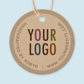 2"クラフトカスタム円丸つるラベル（文字列） フェイバータグ