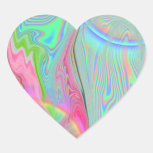 2.サイケデリック0シール（1枚20枚） ハートシール