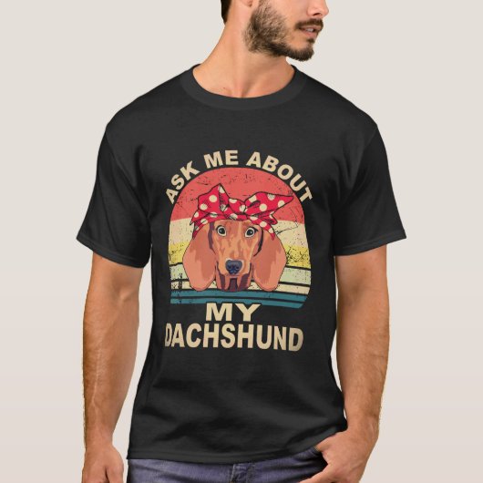 2 ダックスフントの話を聞いて ビンテージ Tシャツ (正面)