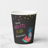 2 – ッティフルーッティウォーターカラー2nd誕生日パーティー紙 紙コップ (正面)