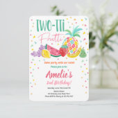 2 – ッティフルーティフルーティ誕生日フルーツサマー 招待状 (スタンド正面)