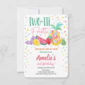 2 – ッティフルーティフルーティ誕生日フルーツサマー 招待状 (正面)