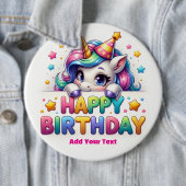 #2 テキストを入力 /お誕生日おめでとう 缶バッジ (インサイチュ)