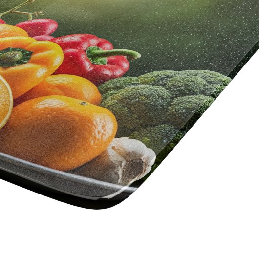 2.トレイに載せる野菜と果物 カッティングボード (角)