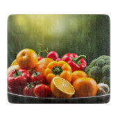 2.トレイに載せる野菜と果物 カッティングボード (正面)