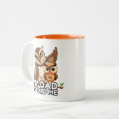 2 – トーンマグカップ11oz ：私のパパ私の古い私（オレンジ） ツートーンマグカップ (正面左)