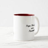 2 – トーンマグカップ11oz :私のパパ私の古い私(茶色) ツートーンマグカップ (正面右)