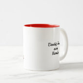 2 – トーンマグカップ11oz :私のパパ私の古い私(赤) ツートーンマグカップ (正面右)