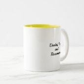 2 – トーンマグカップ11oz :私のパパ私の古い私(黄色) ツートーンマグカップ (正面右)