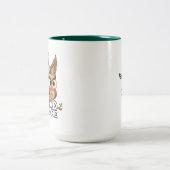 2 – トーンマグカップ15oz :私のパパ私の古い私(緑) ツートーンマグカップ (中央)