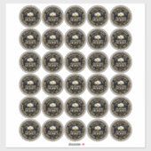 2"ハチミツ標準メイスンジャー缶蓋デイジー シール (シート)