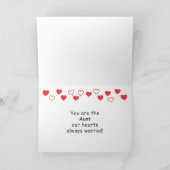 2-ハートバレンタインデーのカードを叔母に シーズンカード (内部)