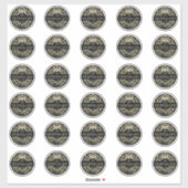 2"ビーズワックスキャンドルヘルカルビー製品ラベル シール (シート)