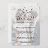 2 フォト ウェディング・レセプション・オンリー 招待状 (正面)