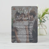 2 フォト ウェディング レセプション ホワイト 招待状 (スタンド正面)