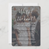 2 フォト ウェディング レセプション ホワイト 招待状 (正面)