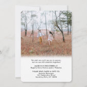 2 フォト スクリプト 仮想 長距離 ブライズシャワー 招待状 (裏面)