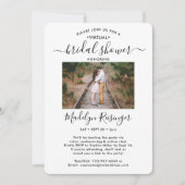 2 フォト スクリプト 仮想 長距離 ブライズシャワー 招待状 (正面)