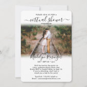 2 フォト スクリプト 仮想 長距離 ブライズシャワー 招待状 (正面)