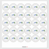 2"メイスンジャーのふたラベルバイオレットジェリービニール シール (シート)