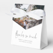 2 モダンフォトオーバーレイありがとうご結婚ざい フェイバーボックス (正面サイド)