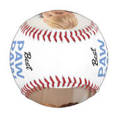 2 モダンフォトコラージュ最高のポーポーEver! 野球ボール (裏面)