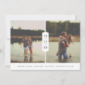 2-モダンPhoto日付を積み上げ数値で保存 セーブザデート (正面)