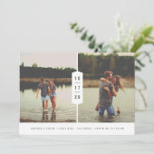 2-モダンPhoto日付を積み上げ数値で保存 セーブザデート (スタンド正面)