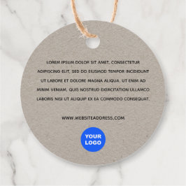 2"ラウンドクラフト追加ロゴと説明文字Fav フェイバータグ