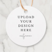 2"ラウンドサークルギフト/メッセージカード フェイバータグ (裏面)